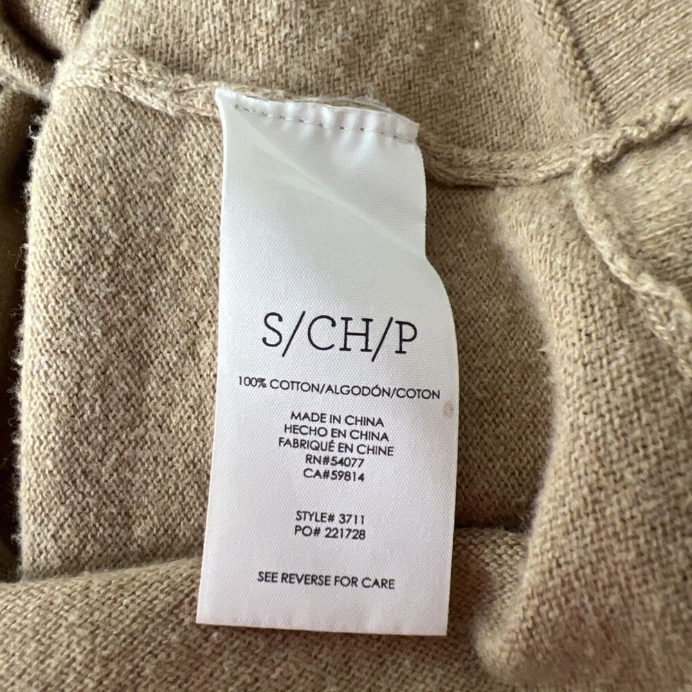 Cabi Sweater Women Small Camel Brown Button Up B-Side Cardigan Cotton Style 3711 - Picture 6 of 14